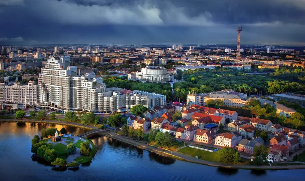 Минск, панорама города