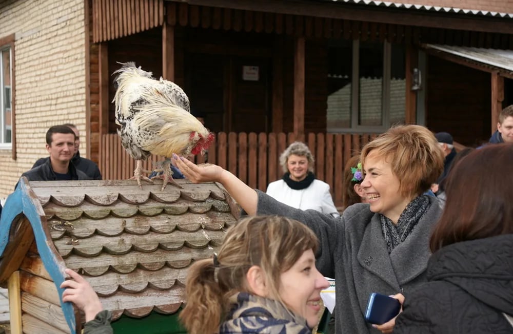 Коза Манька, звезда музея хлеба