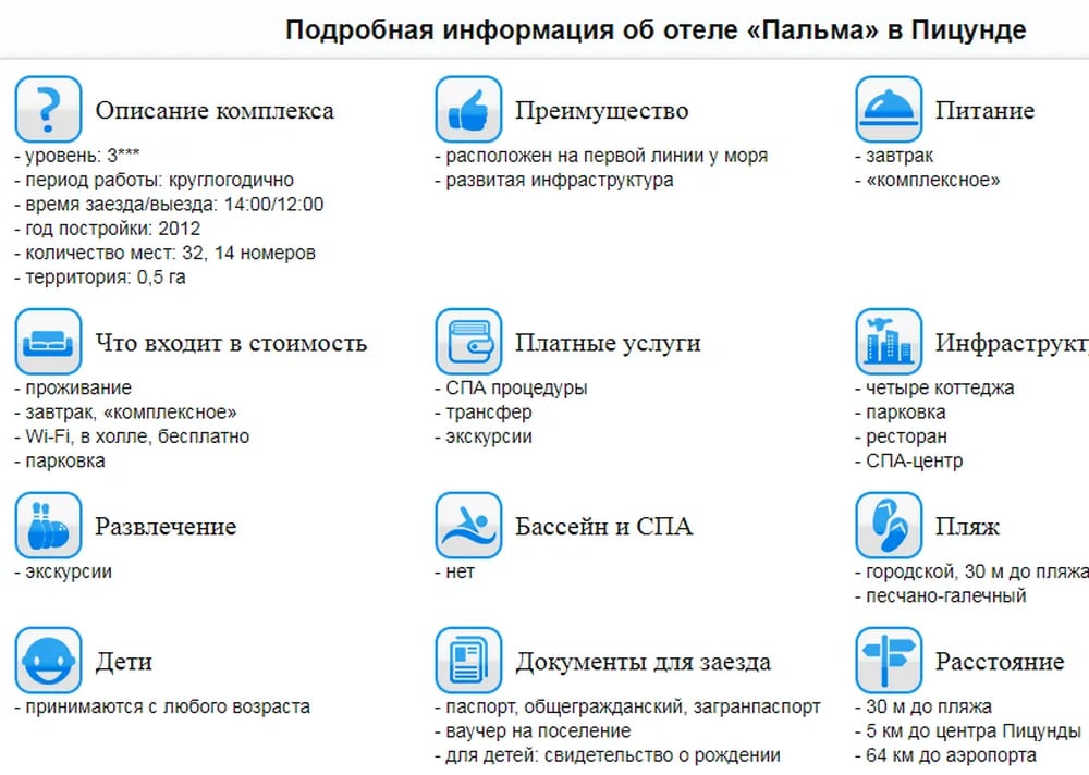 Территория отеля «Пальма»